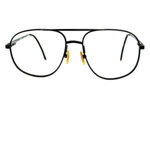 VTG VAN HEUSEN VH CALVIN 104 Black Pilot Aviator Full Rim Eyeglasses FRAME 19650